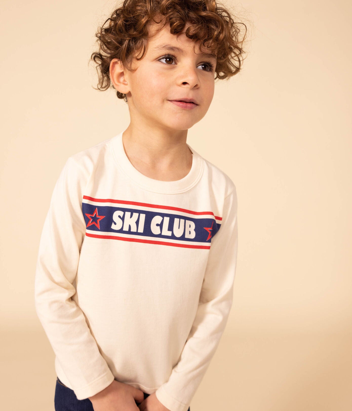 Children's Unisex Long-Sleeved Cotton T-Shirt | 100% Cotton | boys | cotton | daywear | Long | long sleeve top | Long-Sleeved | longsleeve | petit bateau | petitbateau | WINTER