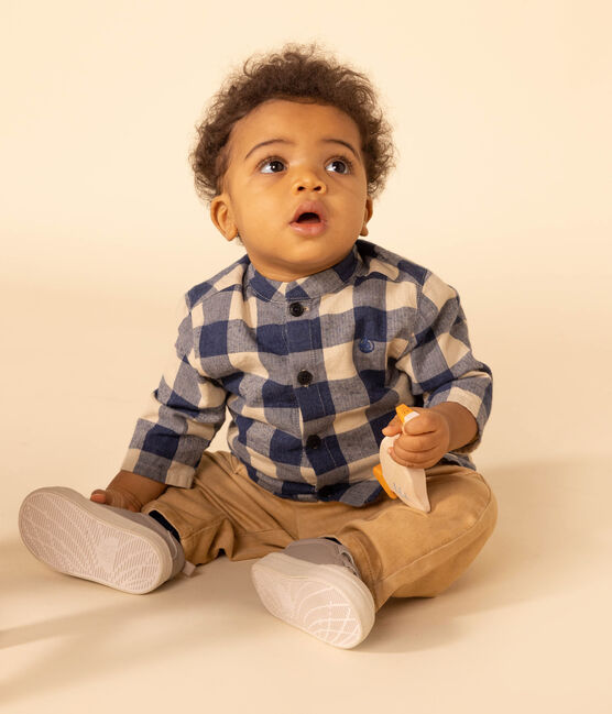 Babies Checked Flannel Shirt | baby boy | cotton | daywear | petit bateau | shirt | WINTER