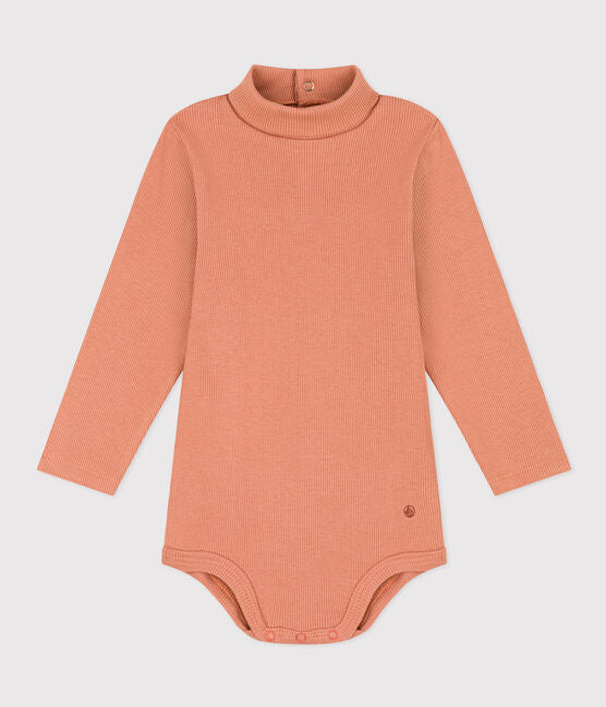 Babies Long-Sleeved Roll neck Cotton Bodysuit | baby boy | baby girl | cotton | daywear | petit bateau | roll neck | Unisex | WINTER