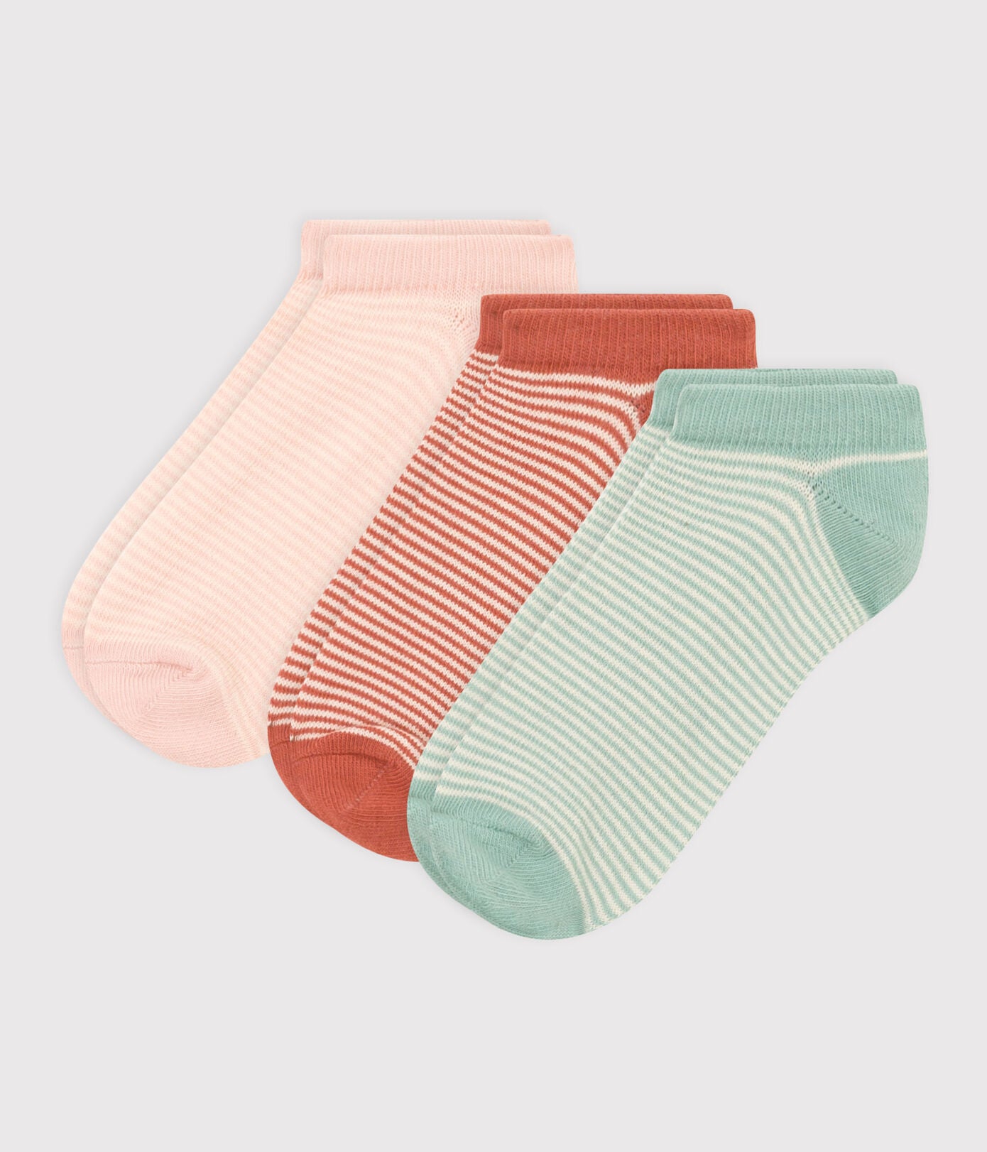 Children's Unisex Pinstriped Socks - 3-Pack | boy socks | boys socks | cotton | cotton jersey socks | girls | Girls' socks | petit bateau | petitbateau | SOCKS | socks girls | Unisex | WINTER