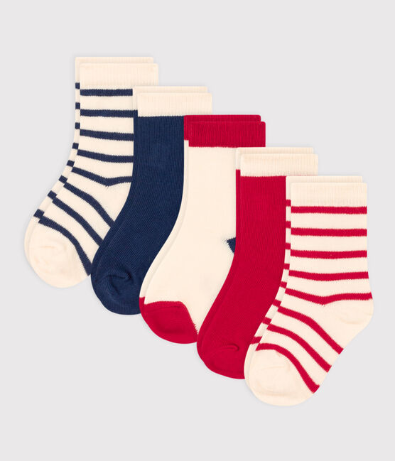 Babies' Stripy Socks - 5-Pack | baby boy | baby girl | baby socks | cotton | petit bateau | petitbateau | SOCKS | Socks  -5- Pack | Unisex