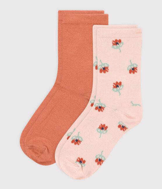 Girls' Floral Socks - 2-Pack | - 2-Pack | cotton | Floral | girls | petit bateau | petitbateau | Socks