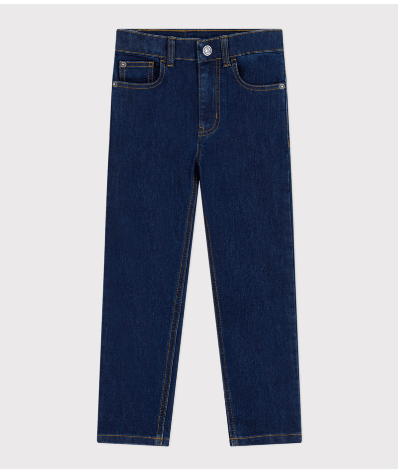 Boys' Straight Fit Denim Trousers | boy pants | boys | cotton | daywear | pants | petit bateau | petitbateau