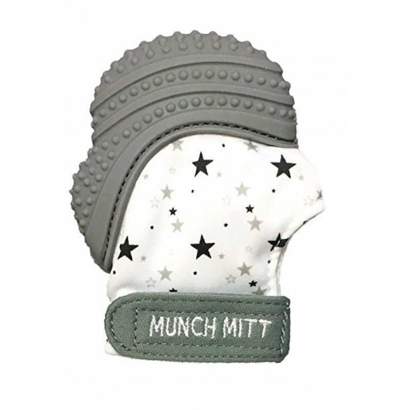 Munch Mitt - Grey Stars | munchmitt | Teether