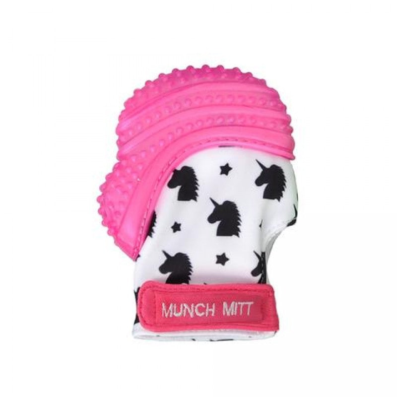 Munch Mitt - Pink Shimmer - Unicorns | munchmitt | Teether
