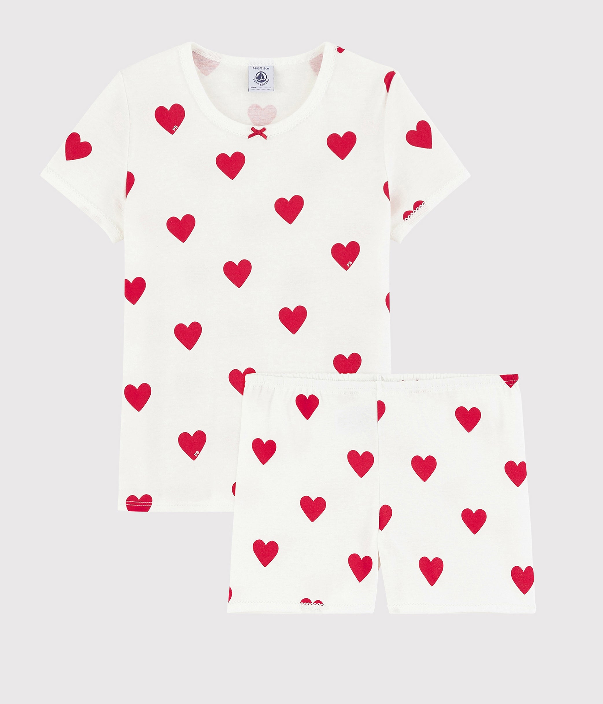 Heart Pattern Pyjamas | HEARTS | petit bateau | petitbateau | pyjamas