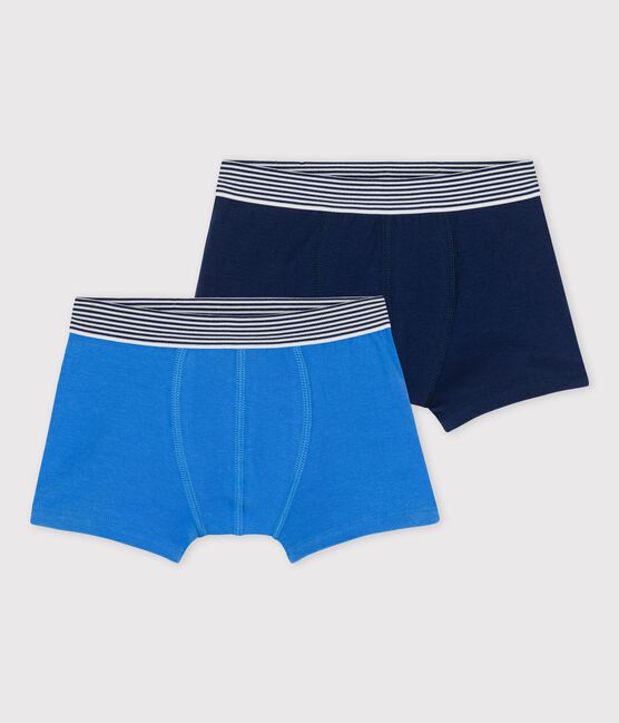 Boys' Cotton And Elastane Boxer Shorts - 2-Pack | boys | cotton | Elastane Boxer | petit bateau | petitbateau