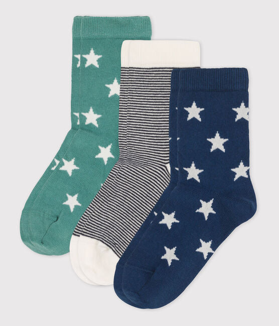 Boys' Socks - 3-Pack | boys | cotton | daywear | petit bateau | petitbateau | Socks