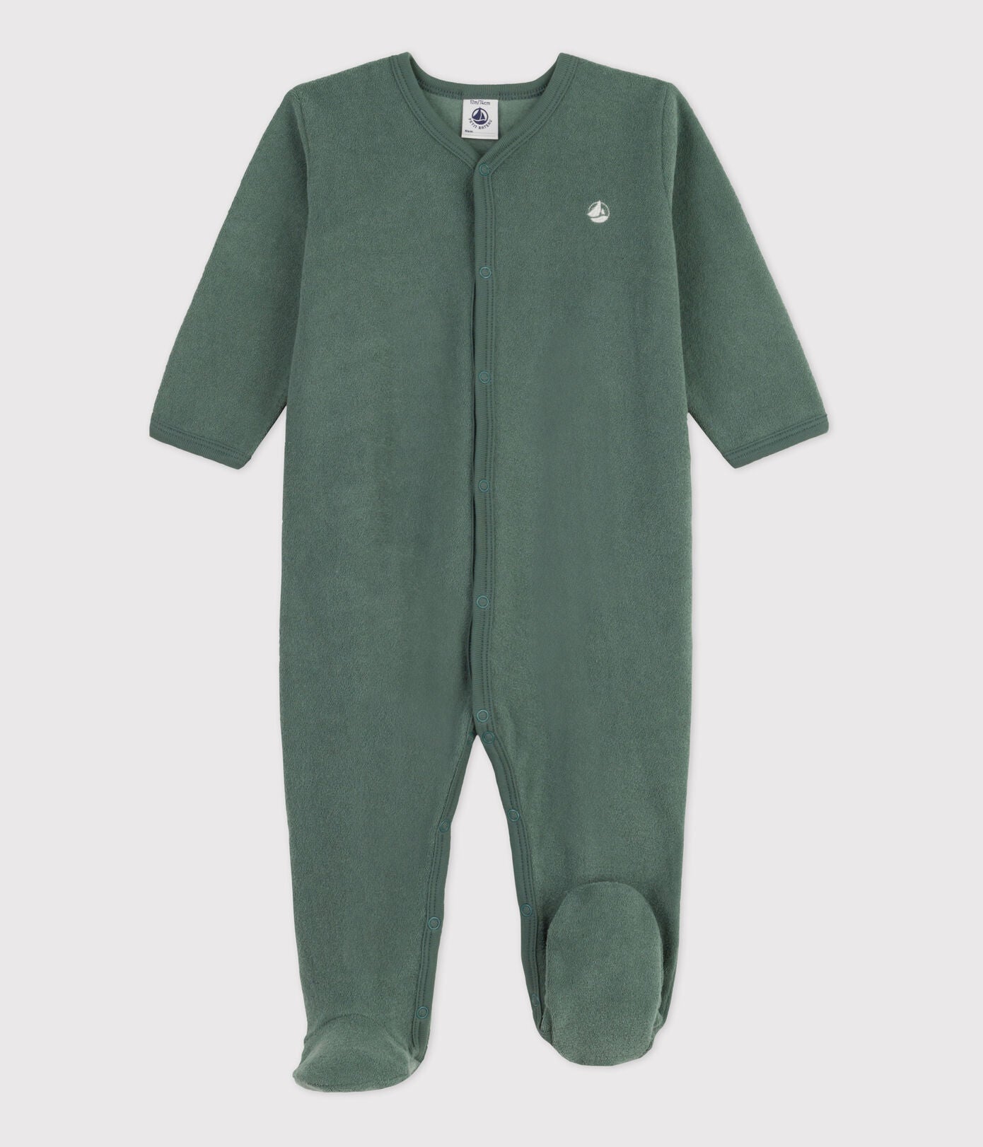 Babies' Terry Sleepsuit | baby boy | cotton | petit bateau | petitbateau | pjs | pyjamas | winter