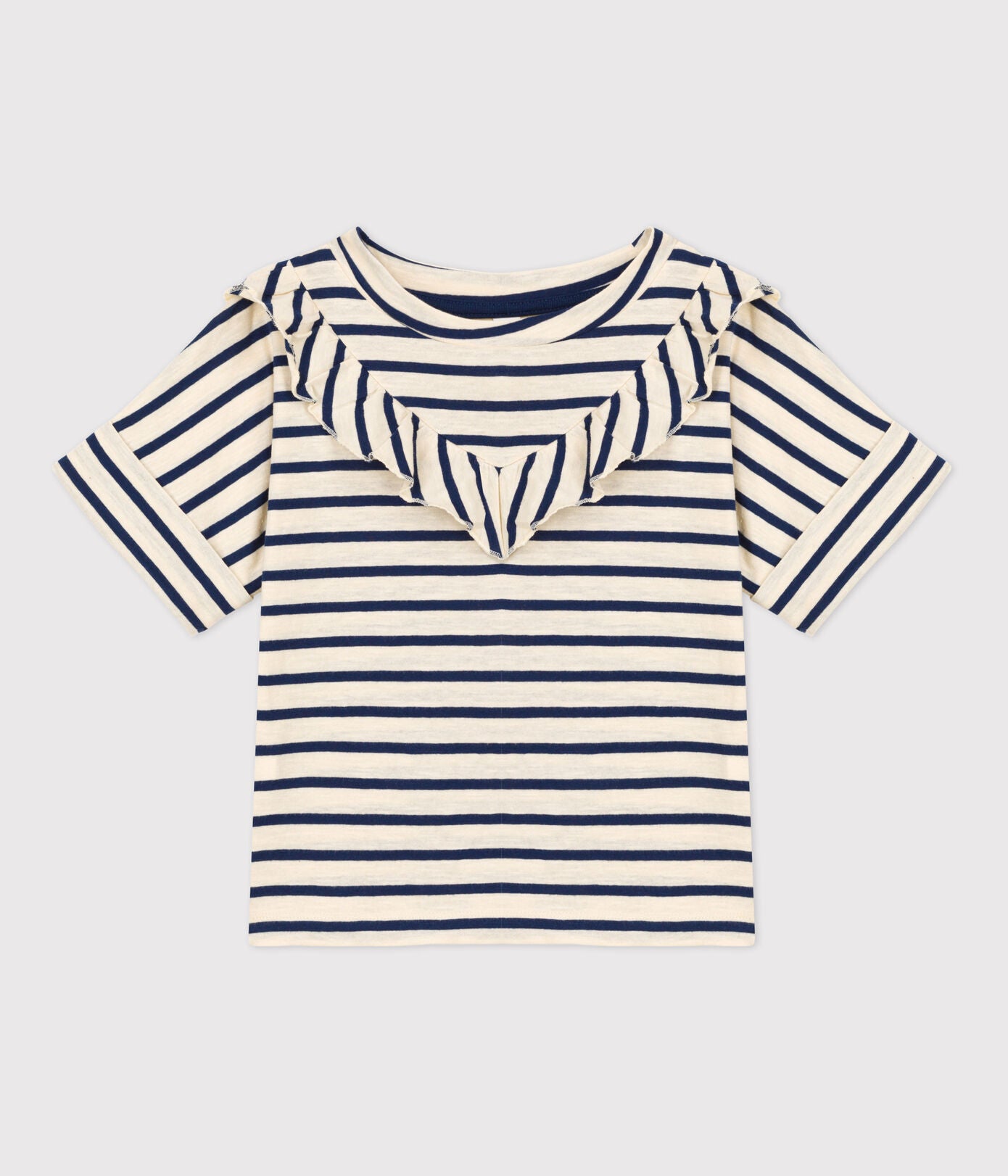 Girls' Short-Sleeved Cotton T-Shirt | cotton | daywear | girls | petit bateau | petitbateau | short sleeve | short sleeved | Short Sleeved Cotton | short Sleeved Cotton T-Shirt