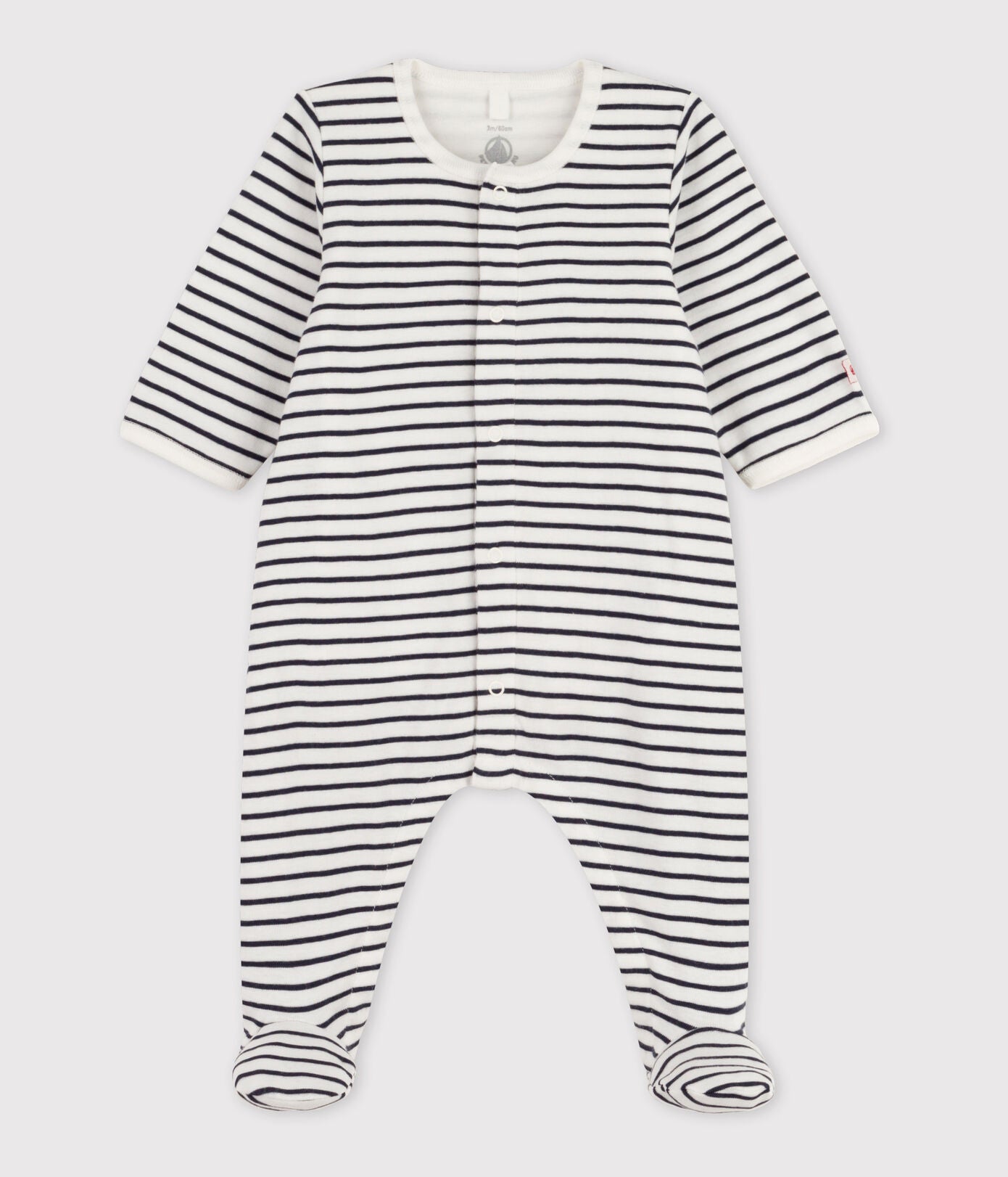 Babies' Stripy Cotton Bodyjama | baby boy | cotton | onesie | onesies | petit bateau | petitbateau | pyjama | pyjamas